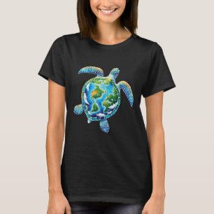 Earth Day 2025 Sea Turtle Save The Planet Women Me T-Shirt