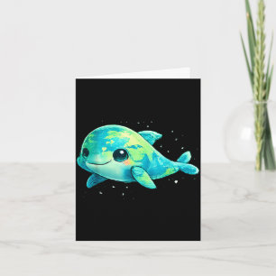 Earth day 2026 dolphin art card