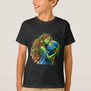 Earth day 2026 green mother nature planet women T-Shirt