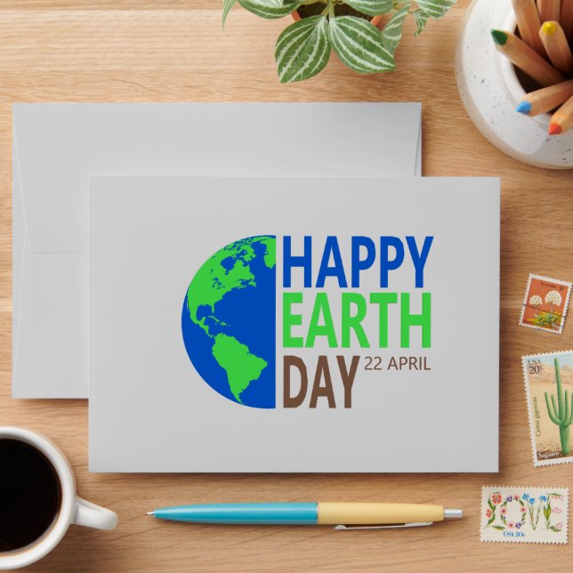 Earth Day 22 April Envelope (Desk)
