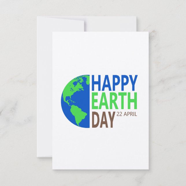 Earth Day 22 April Invitation (Front)