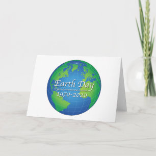 Earth Day 50 Year Anniversary 2020 Card