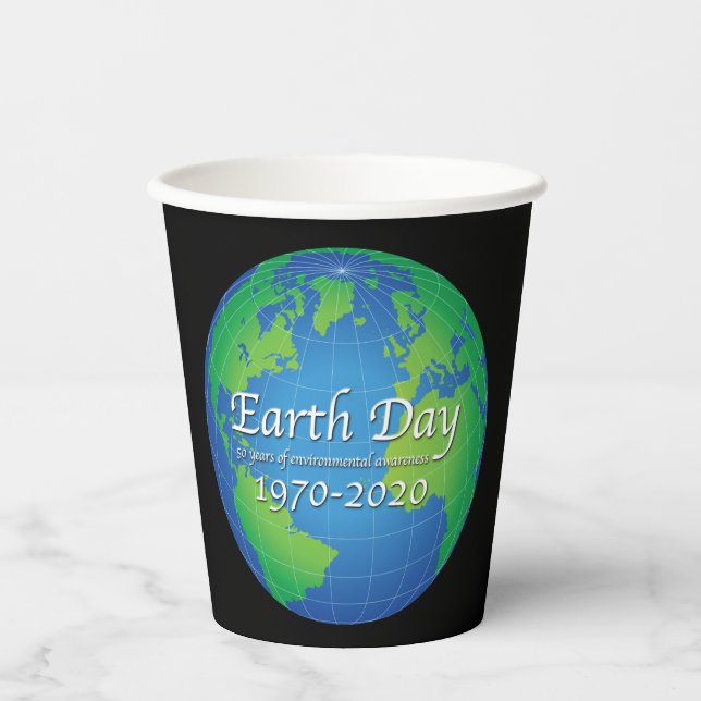 Earth Day 50 Year Anniversary 2020  Paper Cups (Front)