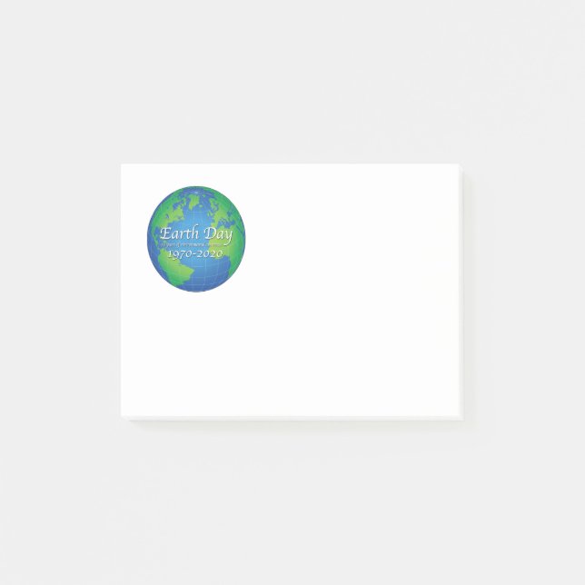 Earth Day 50 Year Anniversary 2020 Post-it Notes (Front)