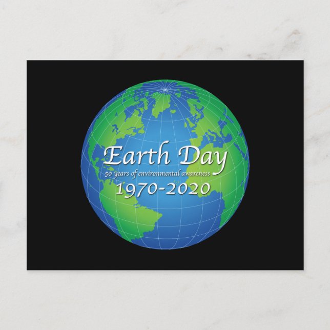 Earth Day 50 Year Anniversary 2020 Postcard (Front)