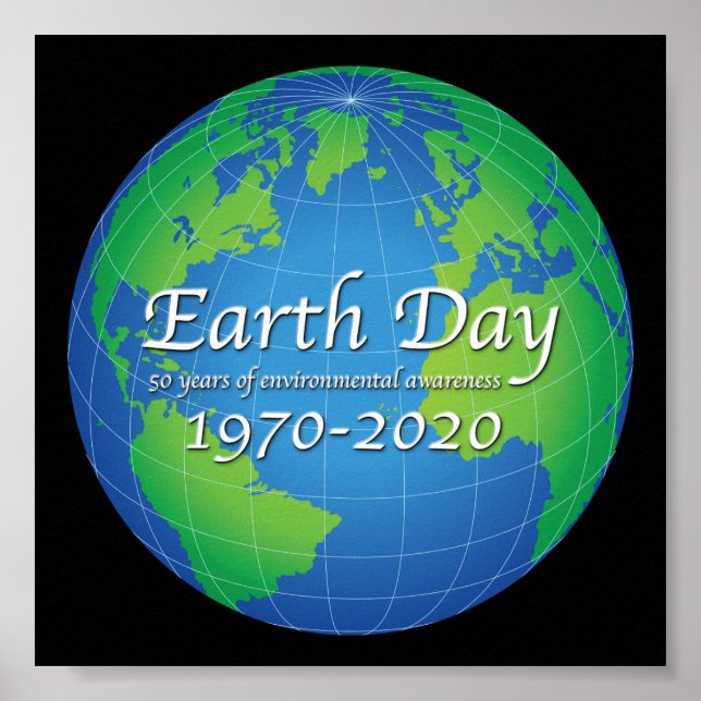 Earth Day 50 Year Anniversary 2020 Poster (Front)