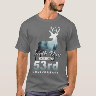 Earth Day 53rd Anniversary 2023 Deer Animal T-Shirt