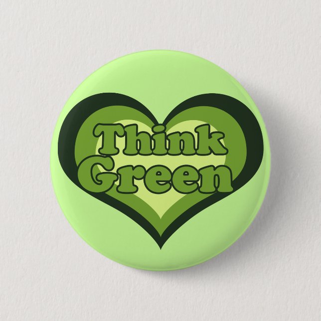 earth day 6 cm round badge (Front)