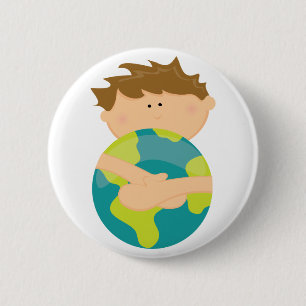 Earth Day 6 Cm Round Badge