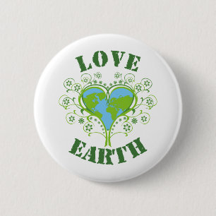 Earth Day 6 Cm Round Badge