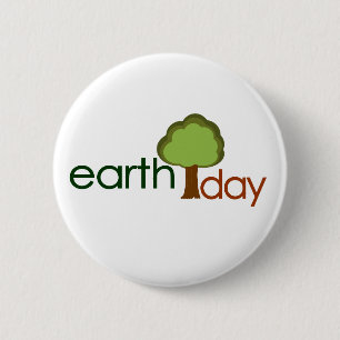 Earth Day 6 Cm Round Badge