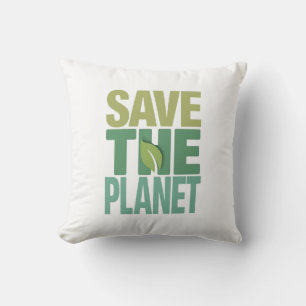 Earth Day Activism and Climate Change Art Cushion