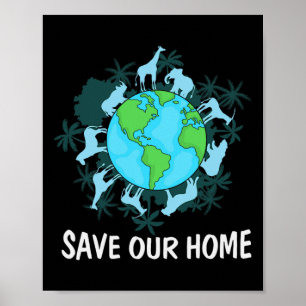 Earth Day Animals Conservation Poster