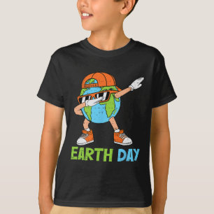 Earth Day April 22 Dabbing Earth Dab Boys Teens To T-Shirt