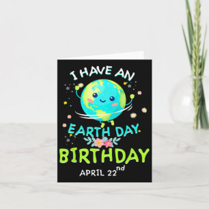 Earth Day April 22nd Green Birthday Card