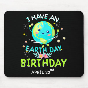 Earth Day April 22nd Green Birthday Mouse Mat