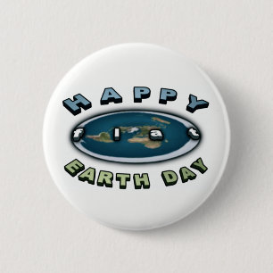Earth day Badge Happy FLAT earth day Badge