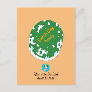 Earth Day Birthday Custom Postcard