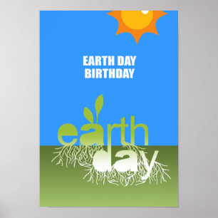 EARTH DAY BIRTHDAY POSTER