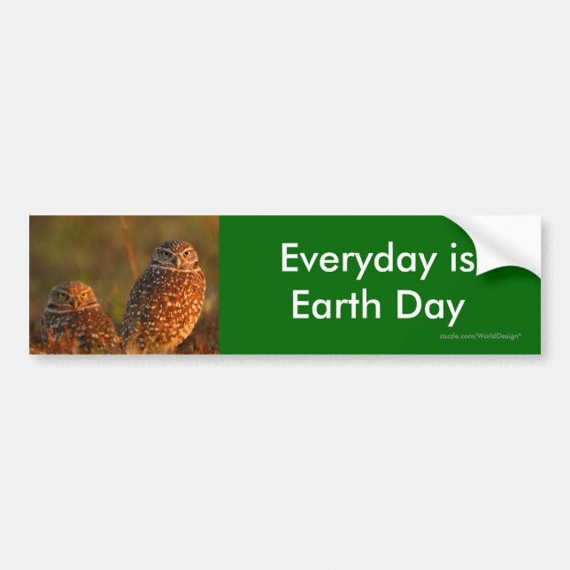 earth day bumper sticker (Front)