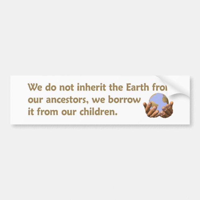 Earth Day bumper sticker (Front)