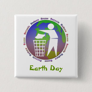 Earth Day Button