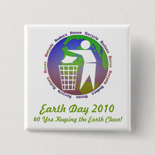 Earth Day Button