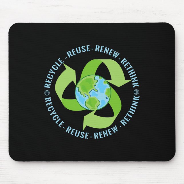 Earth Day Call To Activism Please Recycle  Mouse Mat (Front)