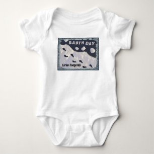 Earth Day - Carbon Footprints Baby Bodysuit