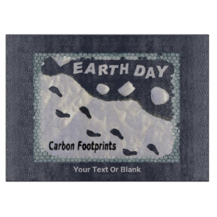 Earth Day - Carbon Footprints Cutting Board
