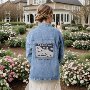 Earth Day - Carbon Footprints Denim Jacket