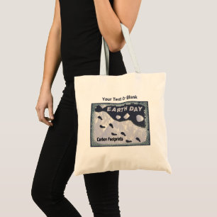 Earth Day - Carbon Footprints Tote Bag