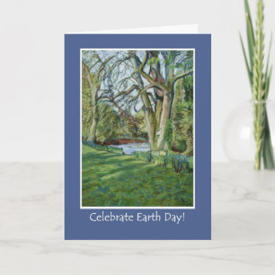 Earth Day Card - Riverbank in Early Spring