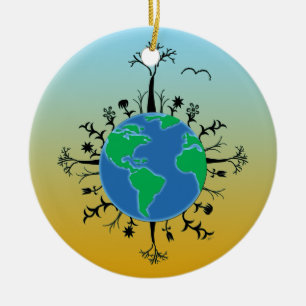 Earth Day Ceramic Tree Decoration