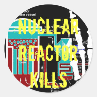 earth day Chernobyl memorial anti nuclear Classic Round Sticker