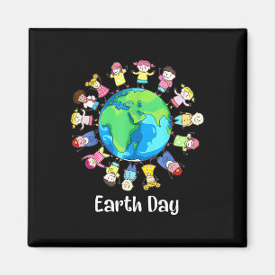 Earth Day Children Around The World Planet Save Magnet