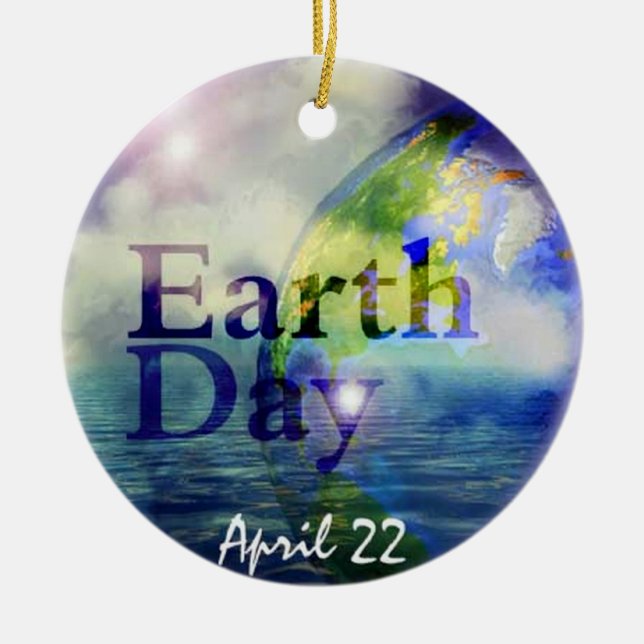 Earth Day Christmas Ornament (Front)