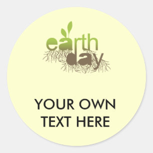 EARTH DAY - CLASSIC ROUND STICKER