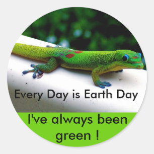Earth Day Classic Round Sticker