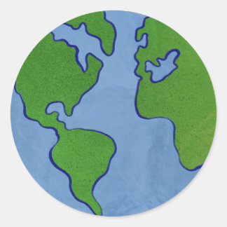 Earth Day Classic Round Sticker
