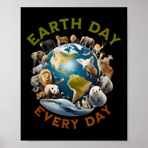 Earth Day Cute Earth Day 2025 Men Women Kids _1  Poster