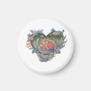 Earth day cute fox magnet