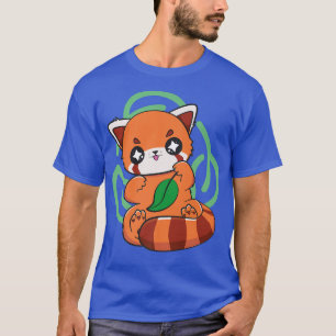 Earth Day Cute Red Panda Bear Otaku Anime Premium T-Shirt