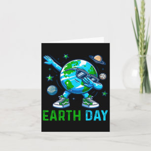 Earth Day Dabbing Earth Planet Environmentalist Card