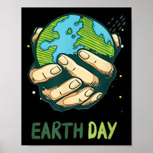 Earth Day Drawing Environmental Protection Poster