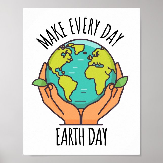 earth day, ecology activism, poster (Front)