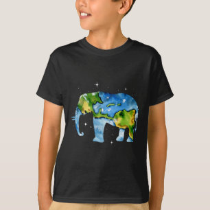 Earth Day Elephant Planet Art Save The Planet T-Shirt