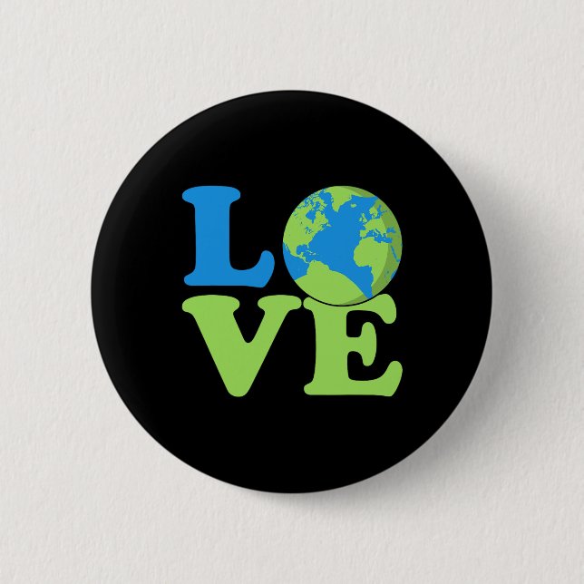 Earth Day Environment Friendly Ecology Environment 6 Cm Round Badge (Front)