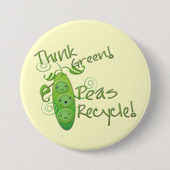 Earth Day Environmental 7.5 Cm Round Badge (Front)