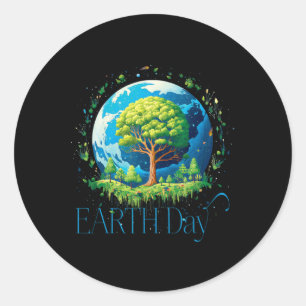 Earth Day Environmental International Awareness 1 Classic Round Sticker